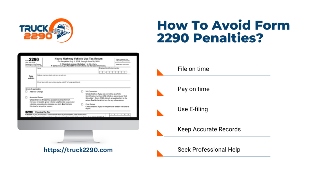 How To Avoid Form 2290 Penalties? - Truck2290