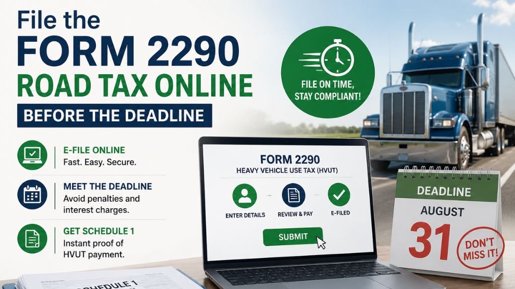 File the Form 2290 Road Tax Online Before The Deadline
