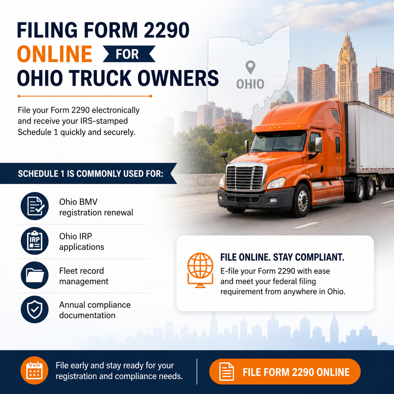 Form 2290 Online for Ohio Truck Owners Form 2290 Online for Ohio Truck Owners