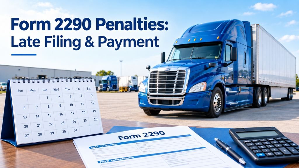Form 2290 Penalties: Late Filing and Payment Explained 1 Form 2290 Penalties: Late Filing and Payment Explained