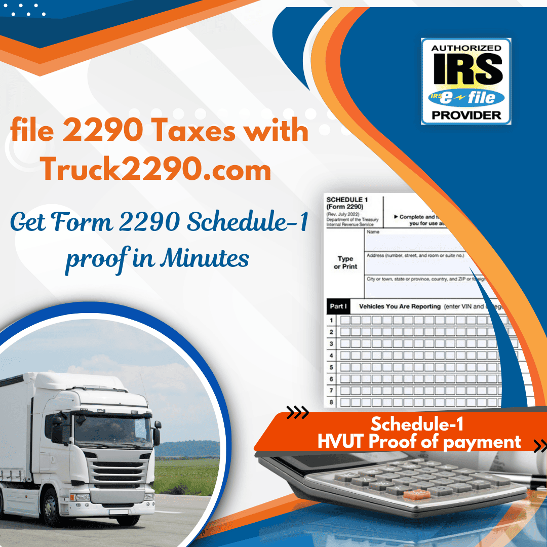 form 2290 schedule 1 