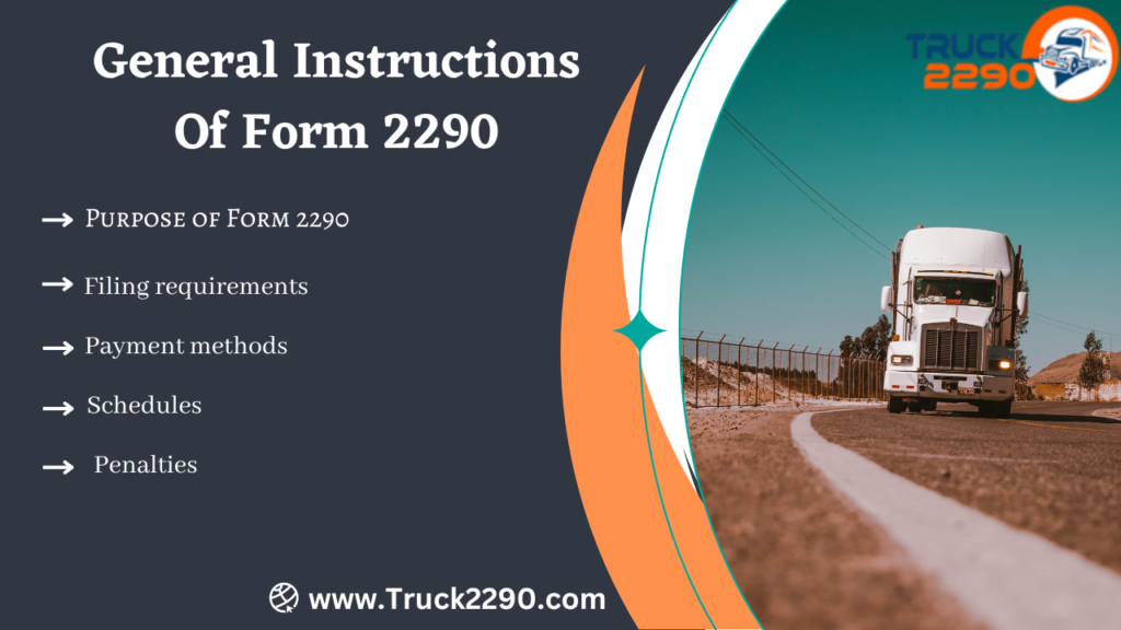 General Instructions Of Form 2290