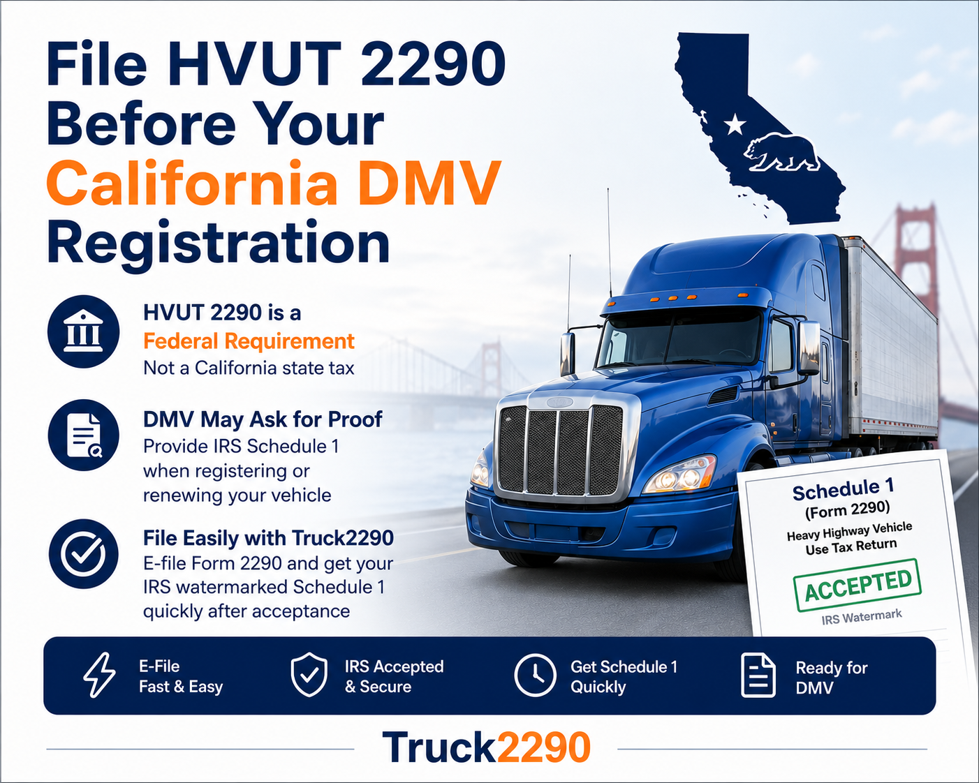 2290 Before Your California DMV Registration 2290 Before Your California DMV Registration