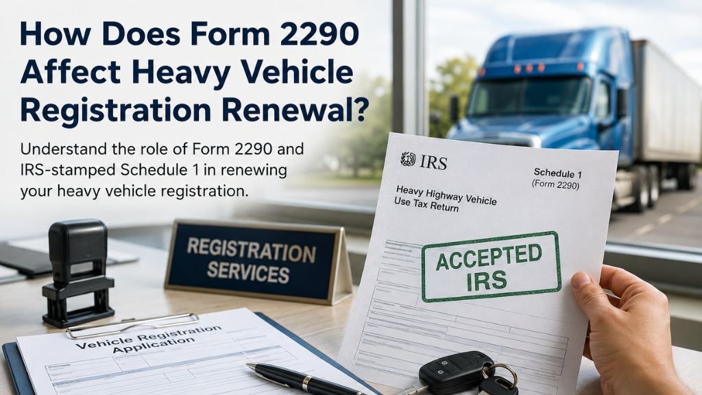 How Does Form 2290 Affect Heavy Vehicle Registration Renewal? 1 How Does Form 2290 Affect Heavy Vehicle Registration Renewal