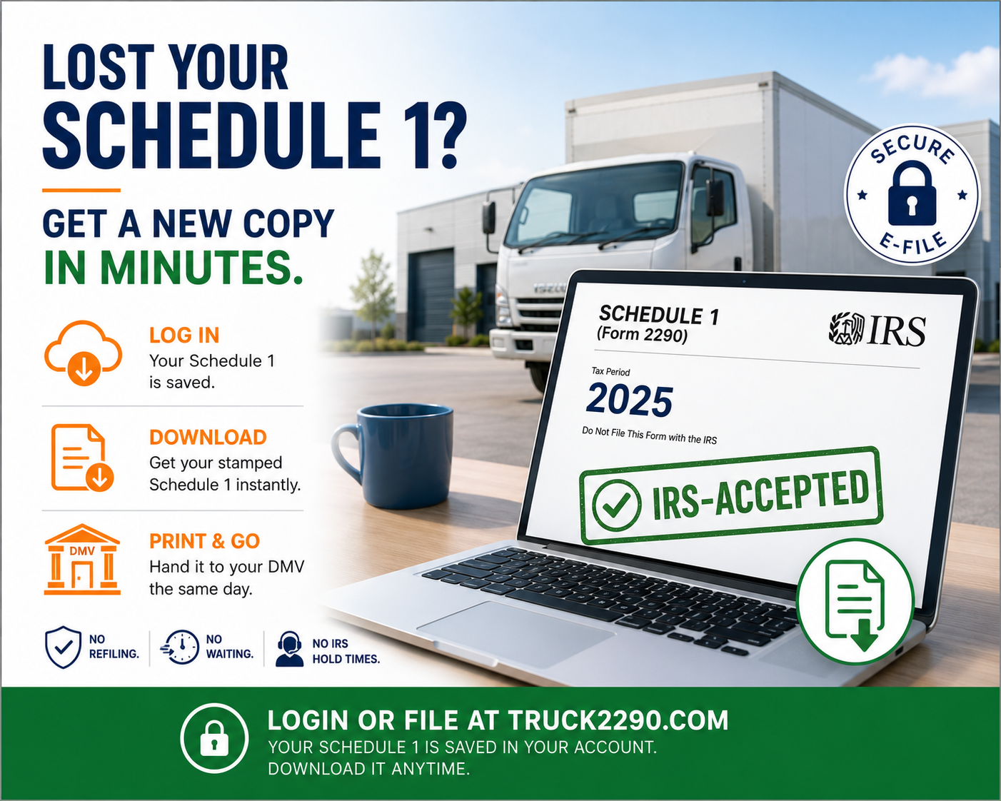 2290 Form Schedule 1 3 Lost Your Schedule 1? Get a New Copy in Minutes
