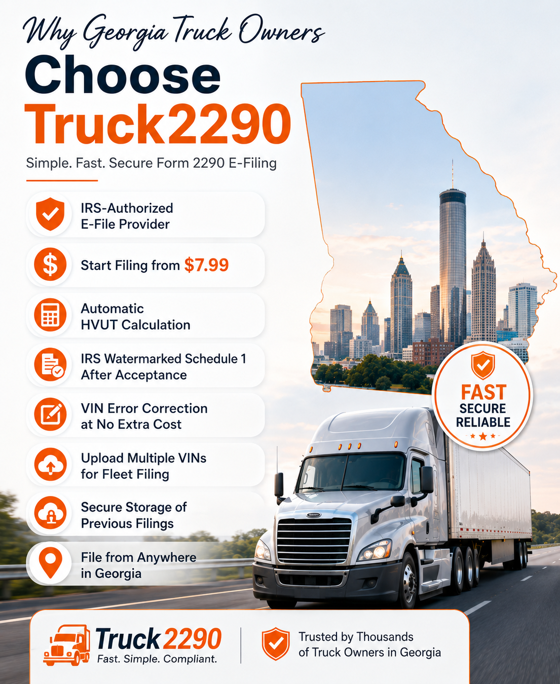 Tax 2290 Texas – File Your Heavy Vehicle Use Tax Online 3 Why Georgia Truck Owners Choose Truck2290